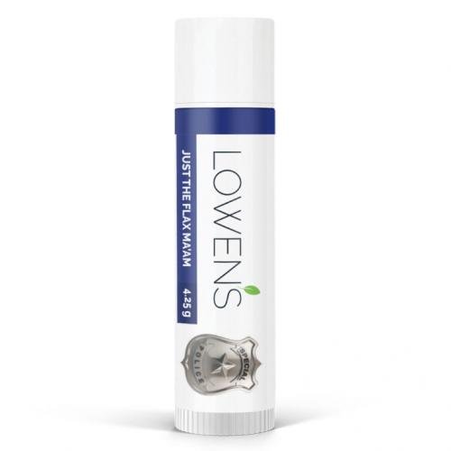Lowen's Natural Skin Care Lip Balm, Just the Flax Ma'am
