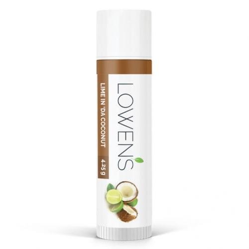 Lowen's Natural Skin Care Lip Balm, Lime in 'da Coconut 