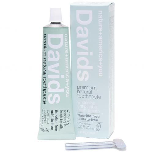 Davids Premium Natural Toothpaste, Peppermint