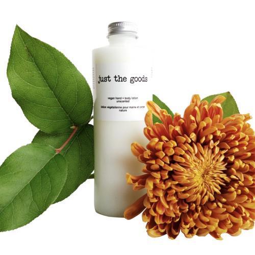 Just the Goods vegan hand + body lotion, unscented