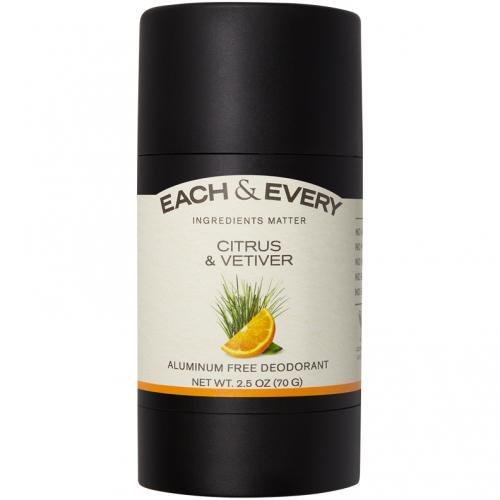 Each & Every Deodorant, Citrus & Vetiver