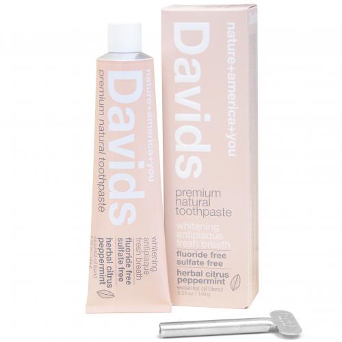 Davids Premium Natural Toothpaste, Herbal Citrus Peppermint
