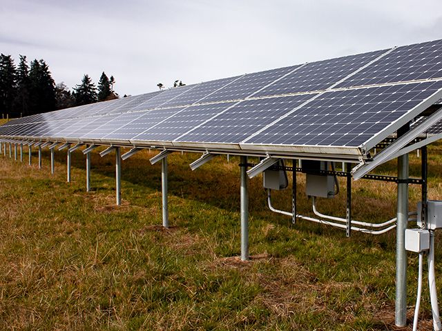 Community solar panel