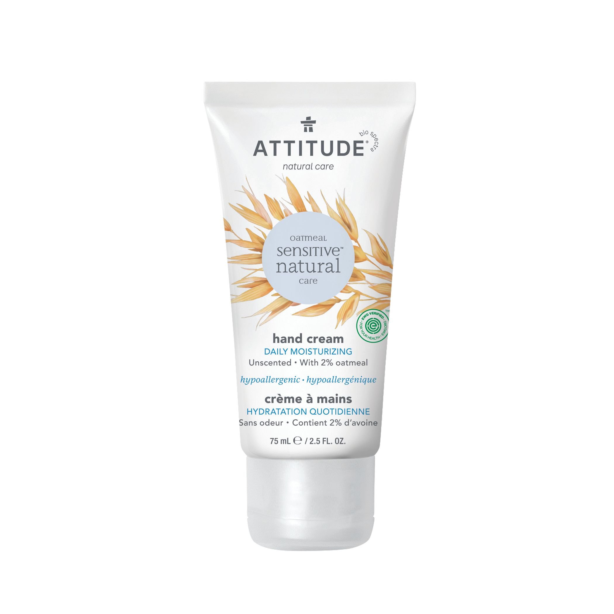 ATTITUDE Sensitive Skin Hand Cream, Fragrance Free