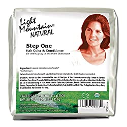Light Mountain Step One Hair Color & Conditioner, for white, gray and platinum blonde hair